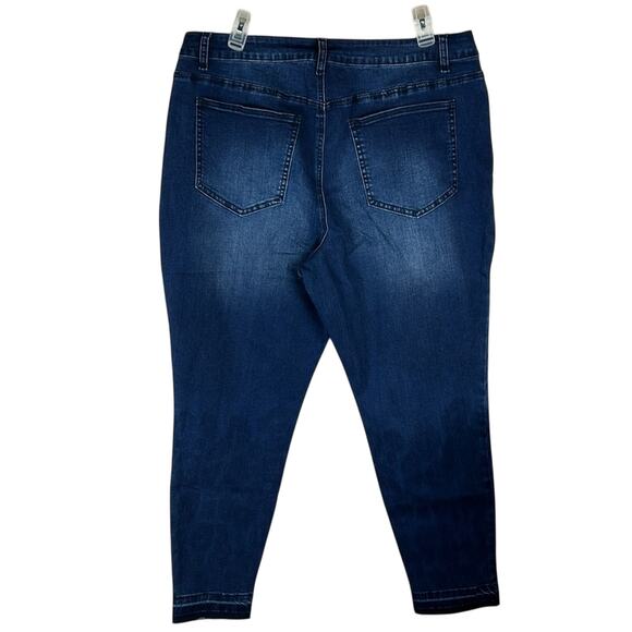 NWT TwoFly Stretch Skinny Jeans Size 3X - Picture 4 of 8